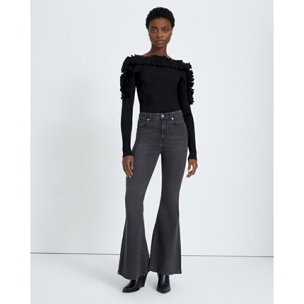 NWT 7 for All Mankind 7FAM Ultra High Rise Mega Flare Jean in Belle, Size 26